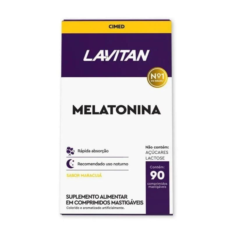 Suplemento Alimentar Lavitan Melatonina Maracujá 90 Comprimidos