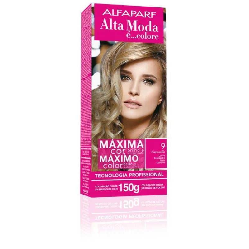 Tintura Alta Moda 9.0 Camomila Louro Claríssimo 150g