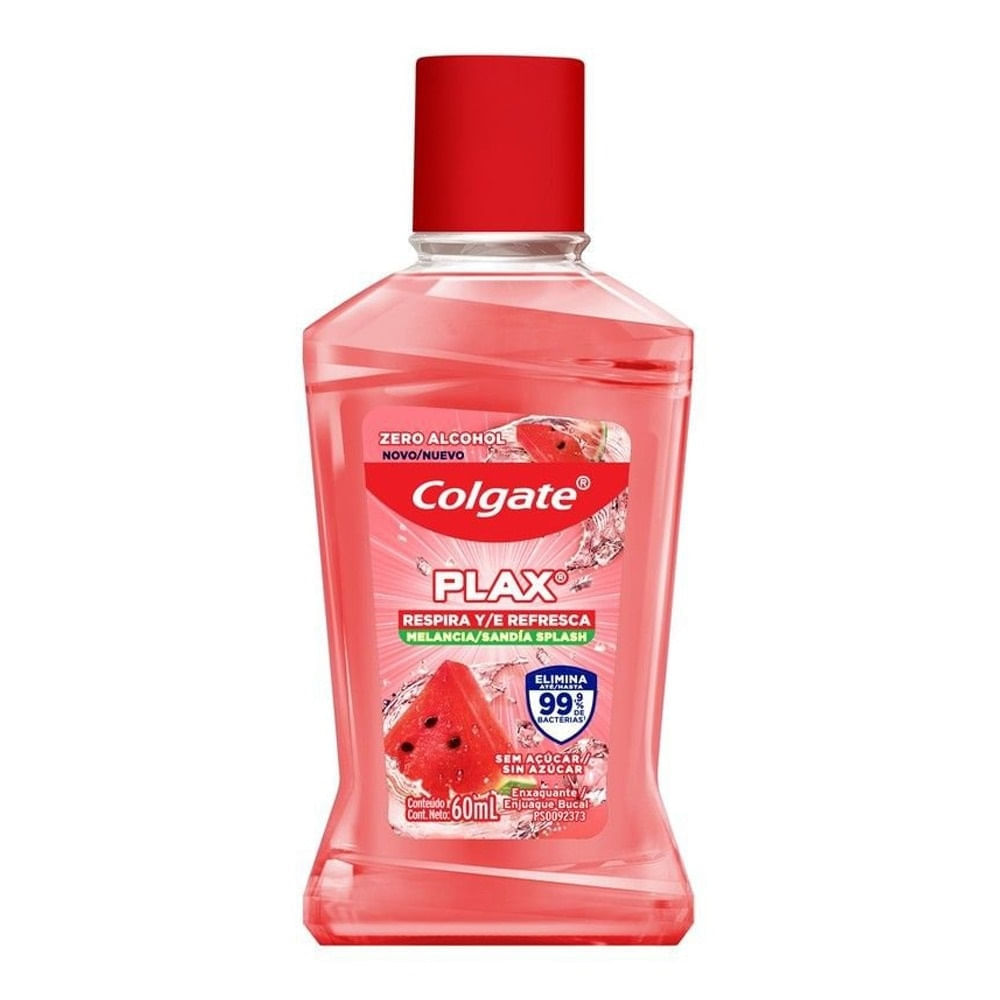 Enxaguante Bucal Colgate Plax Sem Álcool Melancia 60ml