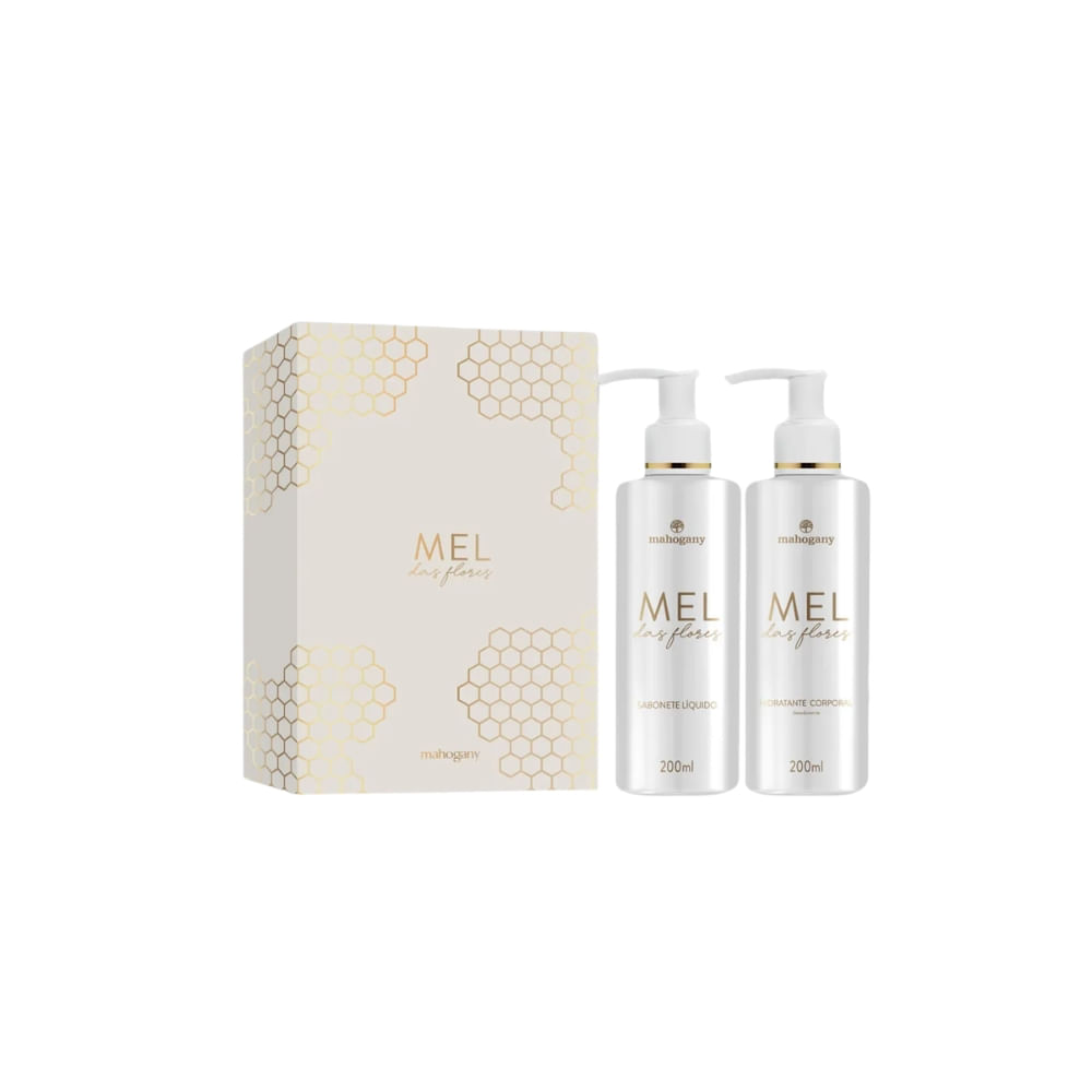 Mahogany Kit Mel Das Flores Sabonete Líquido 200ml + Hidratante200ml