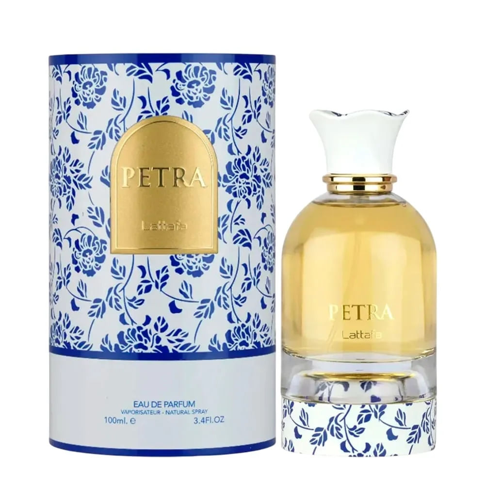 香水(ユニセックス) Lattafa PETRA Eau de Parfum 100ml Lattafa Petra Eau De Parfum 100Ml - Época Cosméticos