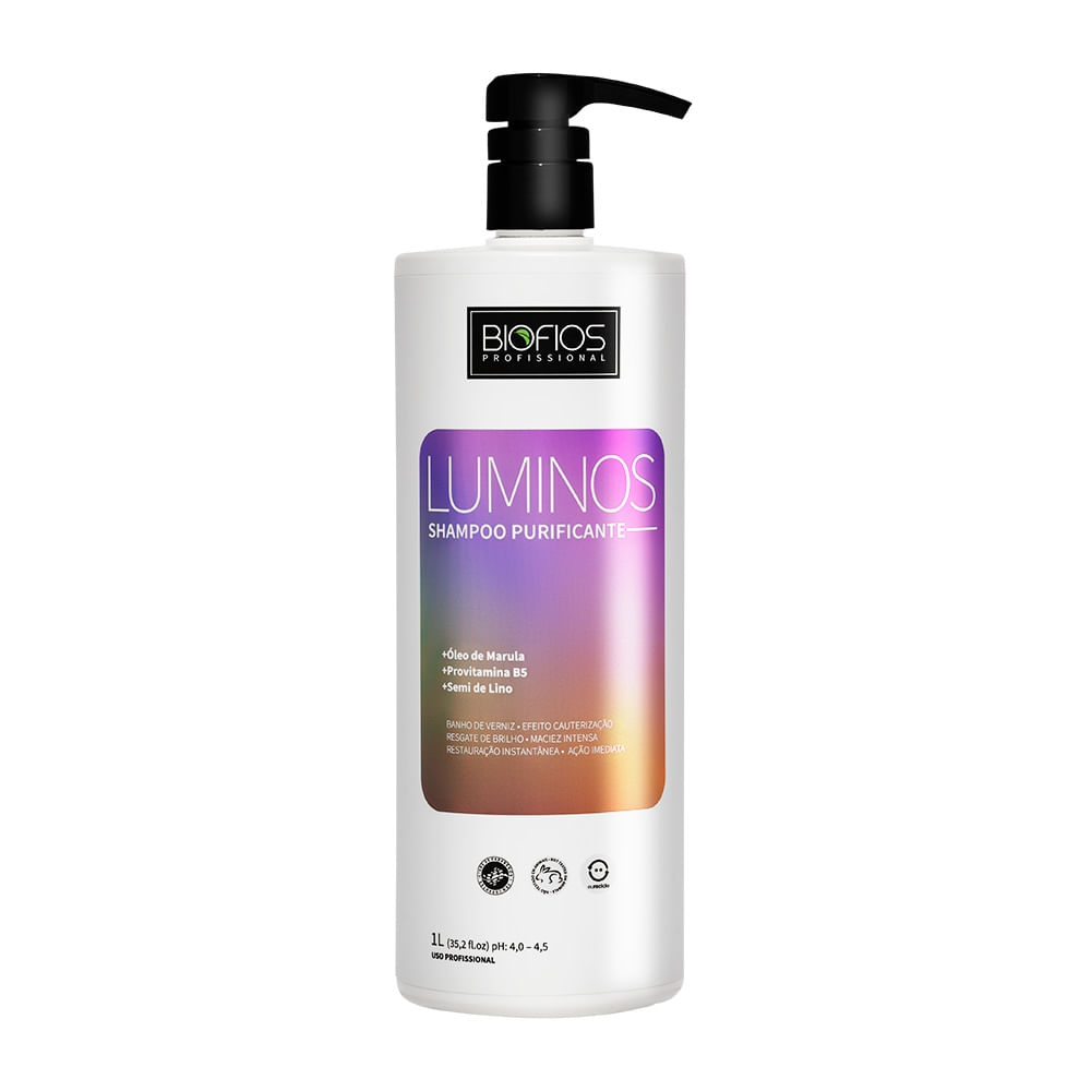 Shampoo Lavatório Biofios Luminos Limpeza Profunda