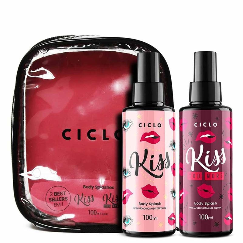 Kit Body splash Ciclo Kiss +kiss me more
