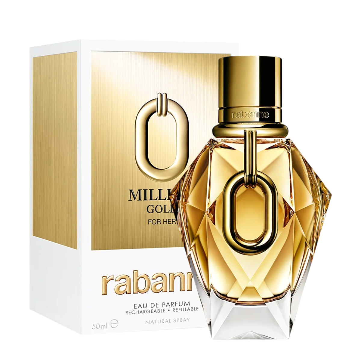 Paco Rabanne Million Gold for Her Eau de Parfum Refillable - Perfume Feminino 50ml