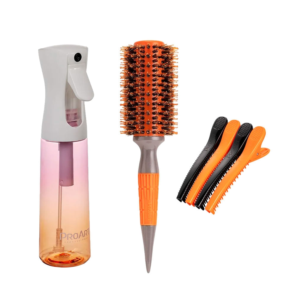 Kit Essencial Elite Pro Escova, Clip e Pulverizador - ProArt