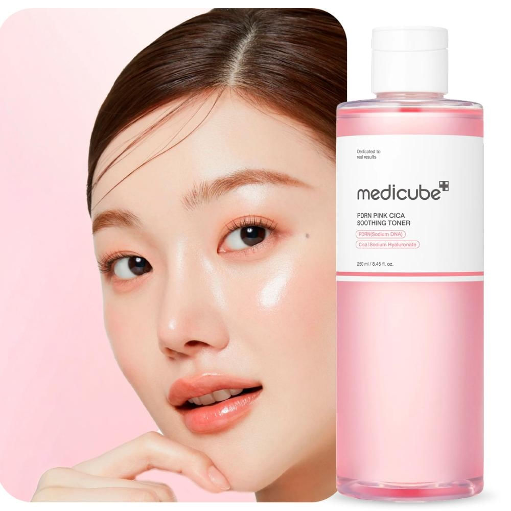 Medicube PDRN ピンクライン4点＋Micro Toner Spray Medicube PDRN Pink Cica Soothing Toner - Tonico Facial Calmante