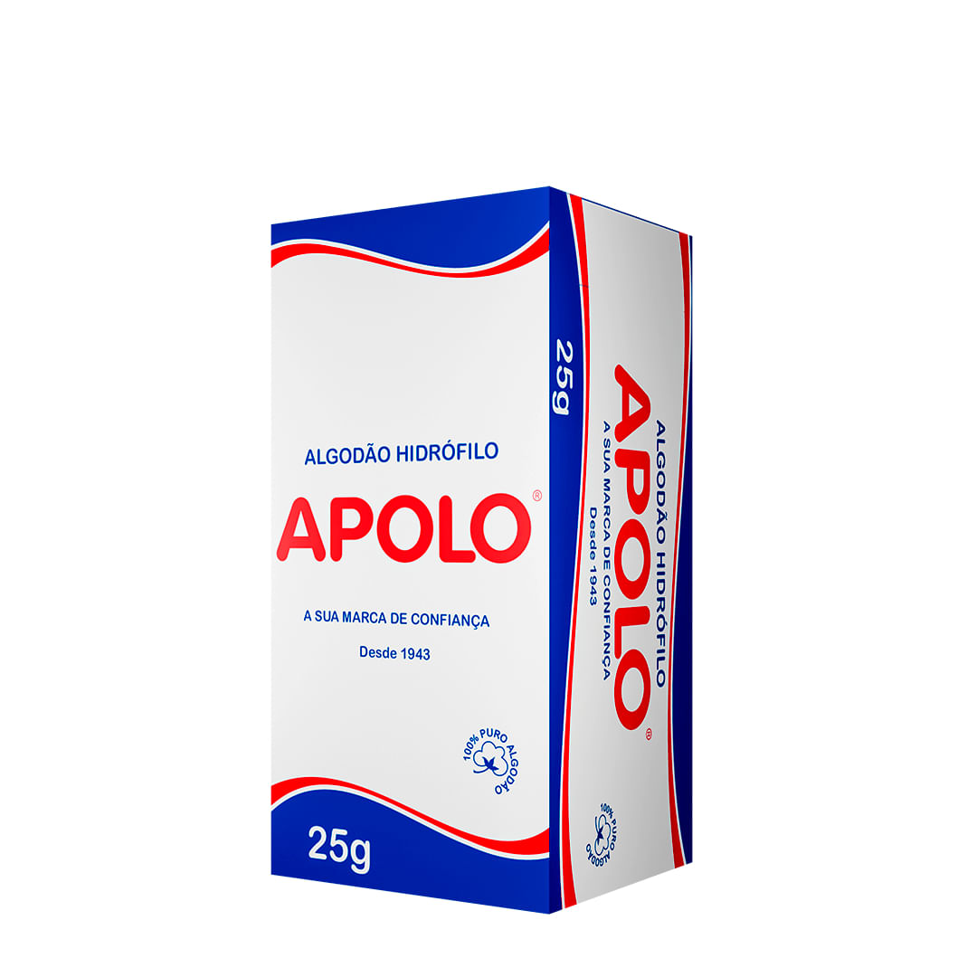 Algodão Hidrófilo 25g - Apolo