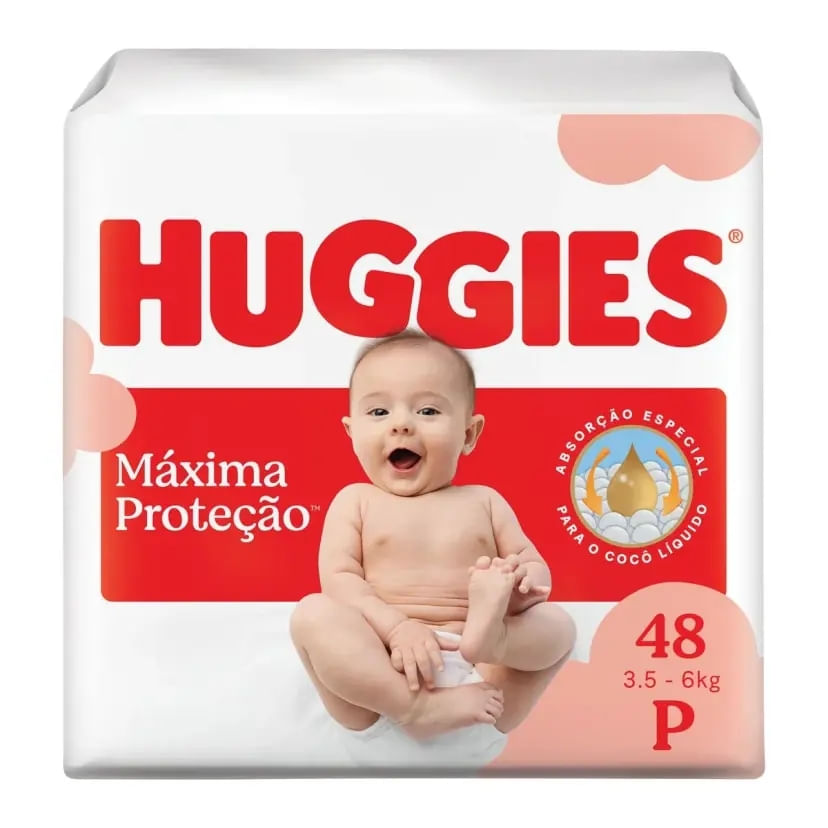 FRALDA HUGGIES SUPREME CARE P 48 UNIDADES