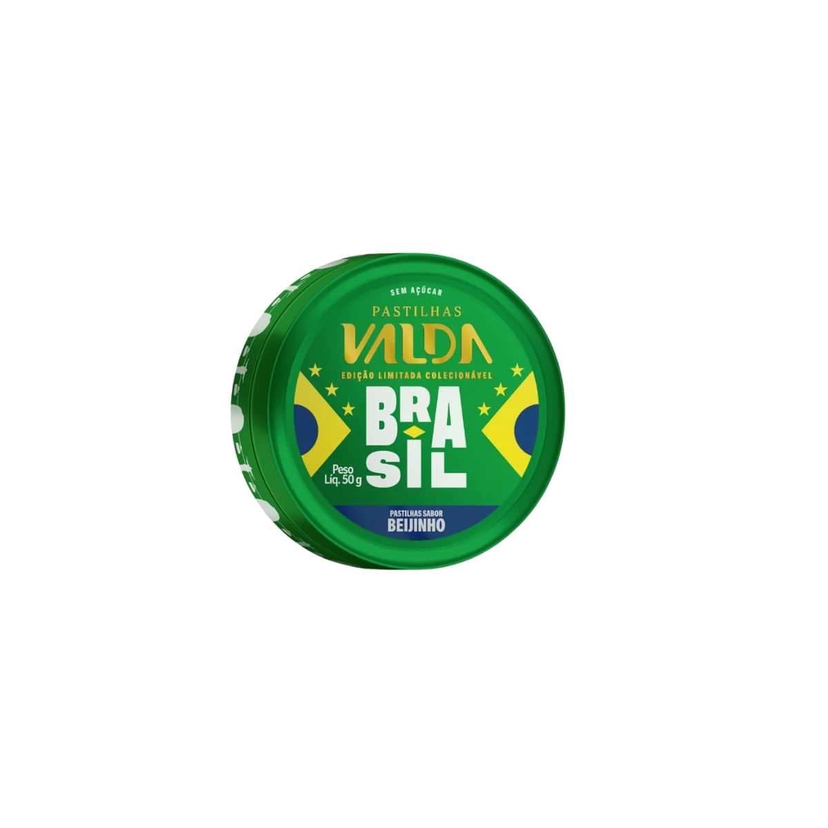 Pastilhas Valda Campeões Brasil/Beijinho - 50G Eurofarma