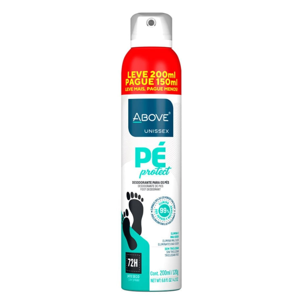 Desodorante para os Pés Above Pé Protect Unissex 200ml