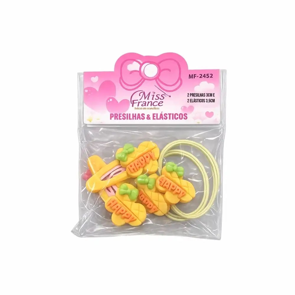 Presilha 3Cm Com Elatico Miss France Mf-2452 (Cores Sortidas