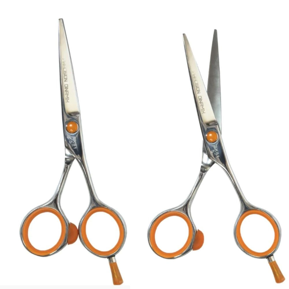 Tesoura Profissional Mega Precision Relax Dinamix Fio Navalha 5.5 Sk82-55