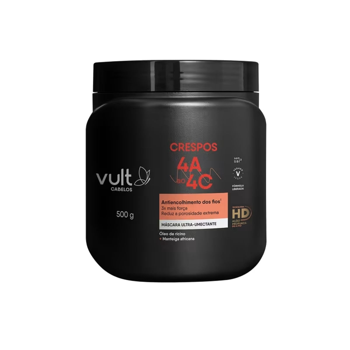 Máscara Umectante Vult Crespos 4A 4C 500g Nutrição