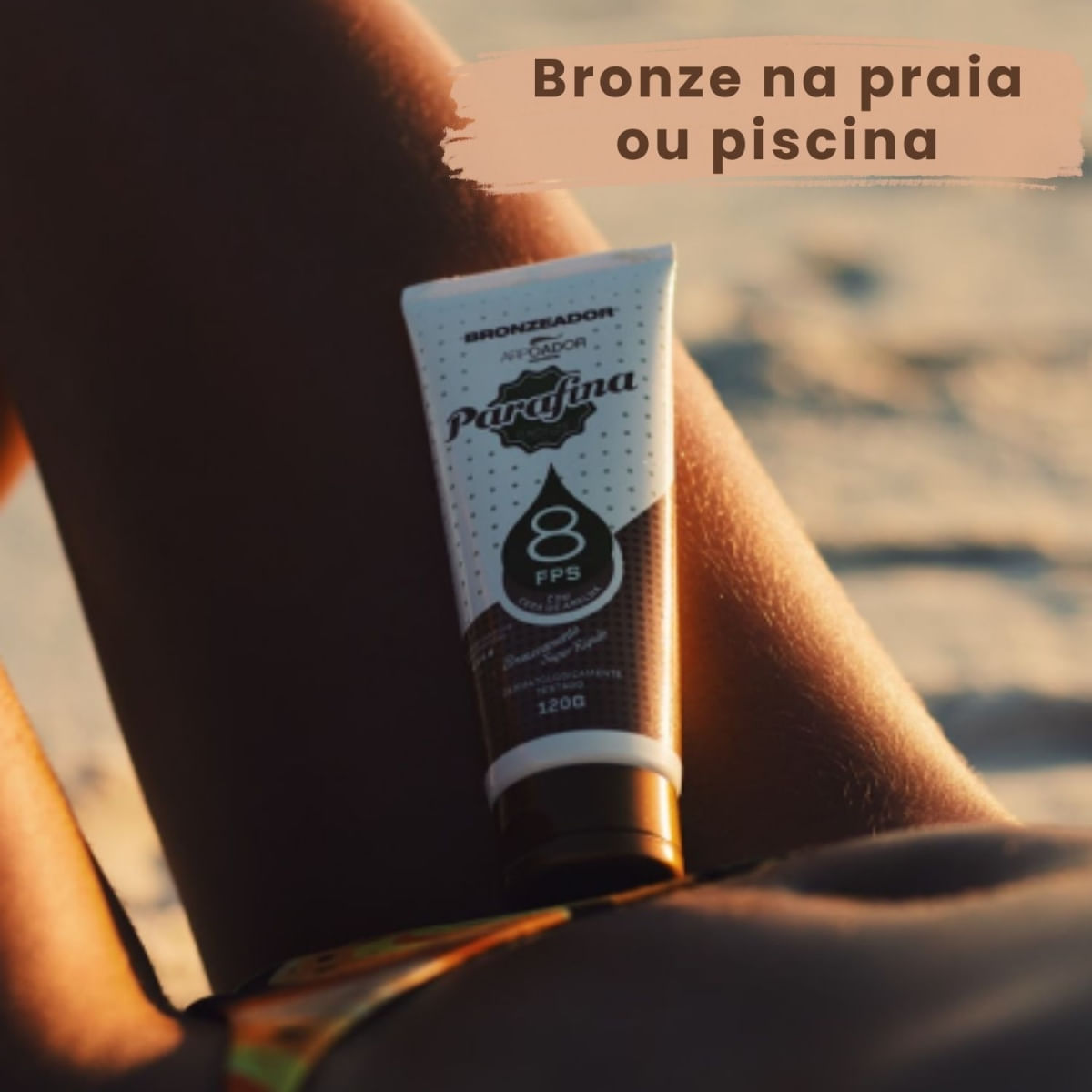 Bronzeador Parafina Fps 8 Arpoador Cosméticos Bisnaga 120g - Época