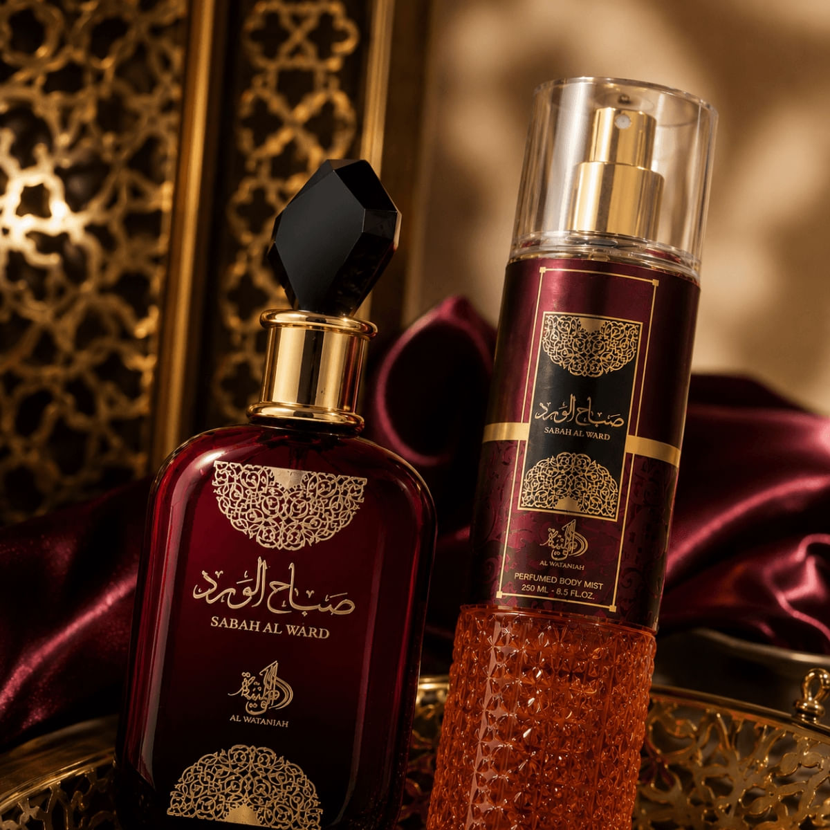 Kit Sabah Al Ward Al Wataniah Eau de Parfum 100ml + BodySplash
