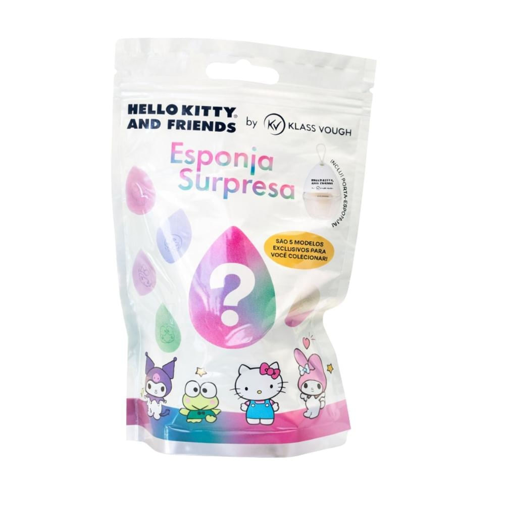 Esponja Surpresa Klass Vough By Hello Kitty And Friends Com Porta-Esponja Pfhk-07