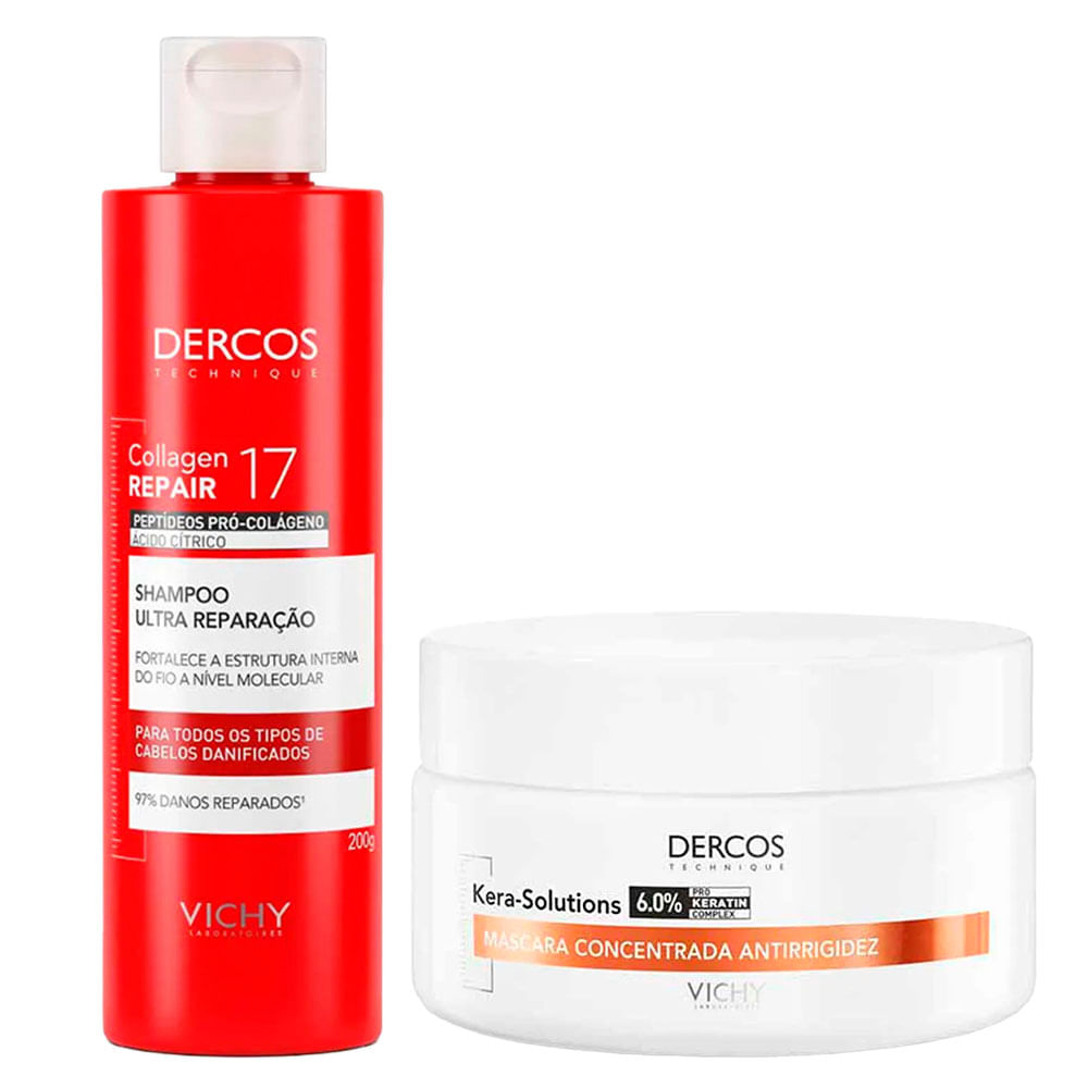 Kit Vichy - Shampoo + Máscara Capilar Kera Solutions - Época