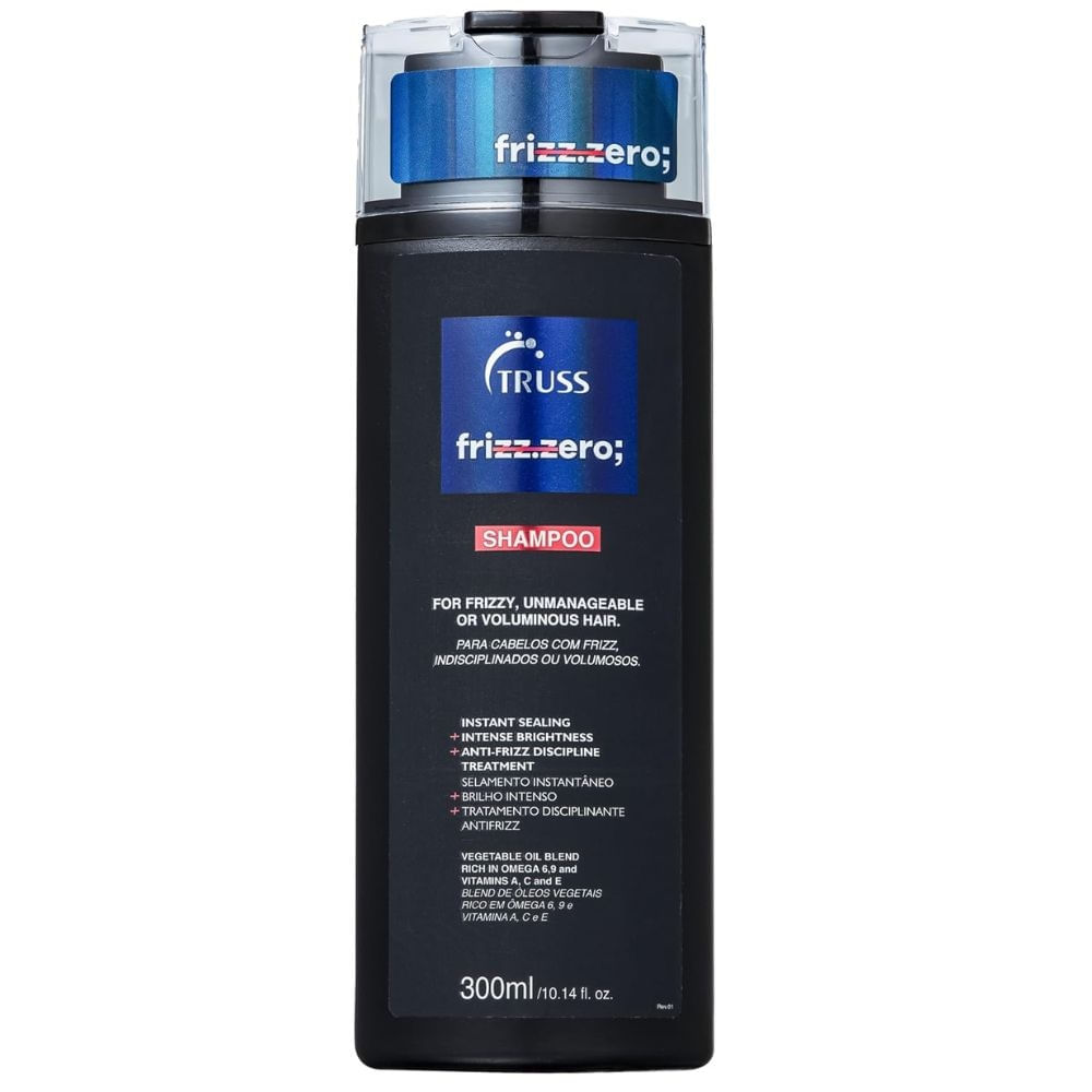 Truss Shampoo Frizz Zero 300ml Antifrizz Brilho Intenso