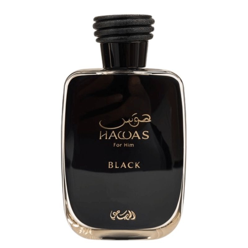 香水(男性用) Rasasi Hawas Black 100ml EDP Hawas Black Rasasi Eau de Parfum 100ml - Época Cosméticos