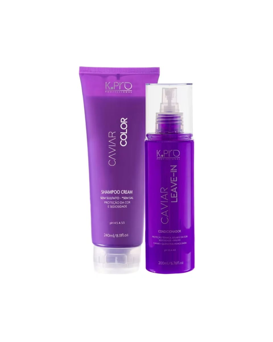 K.Pro Kit Caviar Color - Shampoo 240ml + Leave-In 200ml
