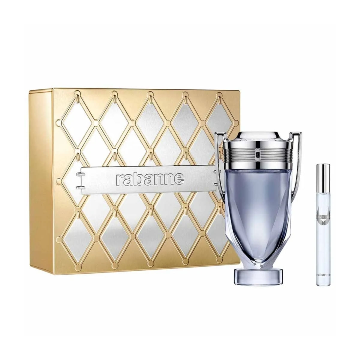 Kit Perfume Masculino Invictus de Rabanne EDT 200ml + Travel Size 10ml