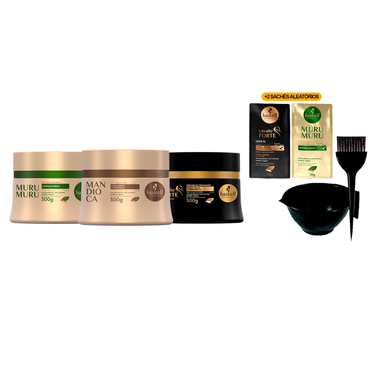 Haskell Mandioca Murumuru Cavalo Forte 300g +Cumbuca/Sachê