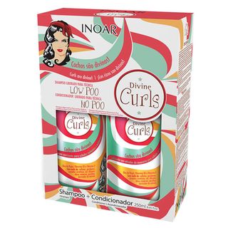 Kit Shampoo + Condicionador Inoar Duo Divine Curls Menor preço em Kit Shampoo + Condicionador Inoar Duo Divine Curls