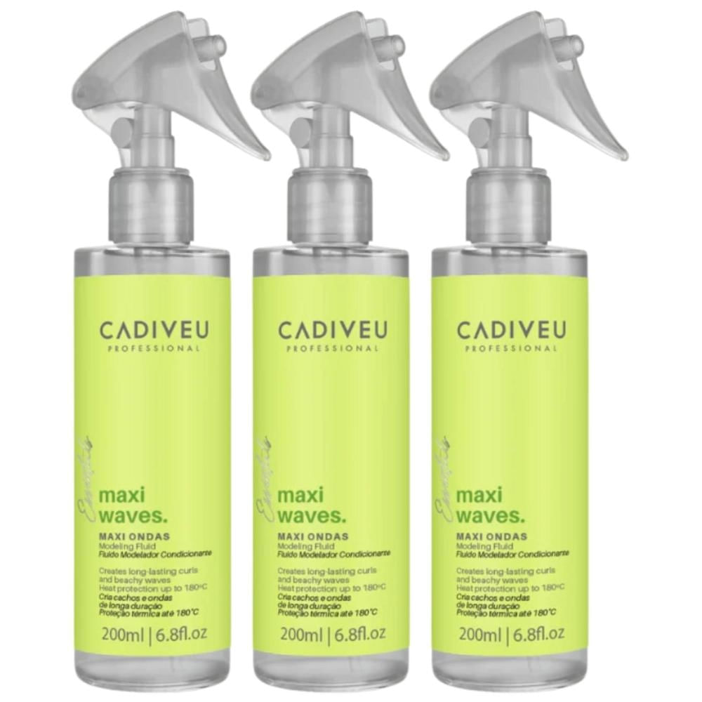 Cadiveu Maxi Ondas Leave-In Ondas Naturais Efeito Praia 3uni