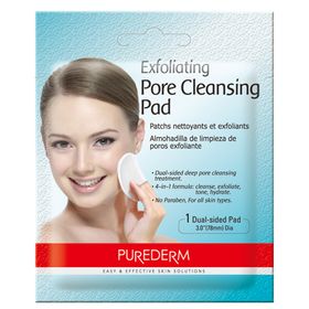 exfoliating-pore-cleansig-pad-purederm-lenco-exfoliante-para-limpeza-profunda