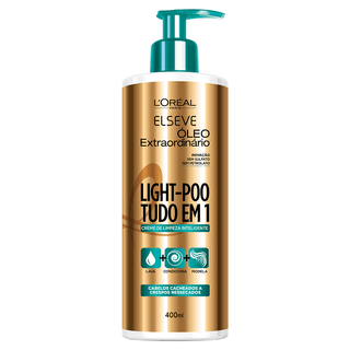 L'Oréal Paris Elseve Light-Poo Óleo Extraordinário - Shampoo de Tratamento - 400ml Menor preço em L'Oréal Paris Elseve Light-Poo Óleo Extraordinário - Shampoo de Tratamento - 400ml