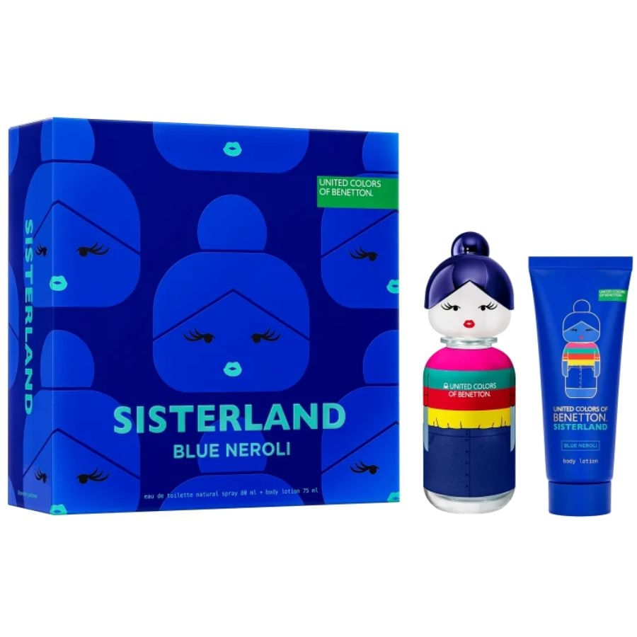 Kit Sisterland Blue Neroli  ( Perfume 80ml + Body Lotion 75ml ) - Benetton