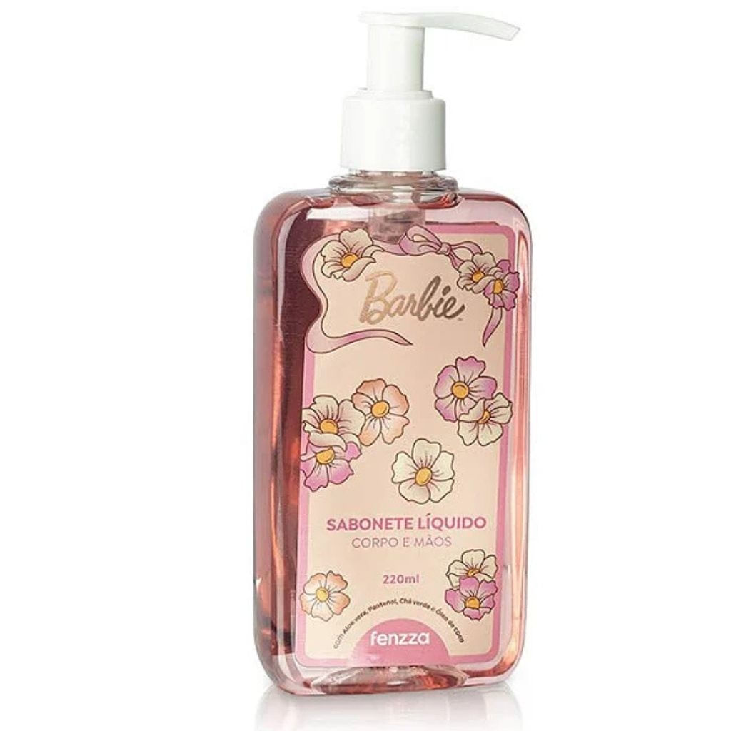 Sabonete Liquido Corpo Maos Barbie 220Ml Fenzza