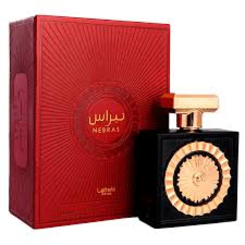 Lattafa Perfumes Nebras for Unissex Eau de Parfum Spray, 3.4 Ounce 100mL Compartilhável