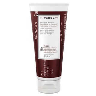 Creme Corporal Extra Hidratante Korres Baunilha e Canela - 200ml Menor preço em Creme Corporal Extra Hidratante Korres Baunilha e Canela - 200ml
