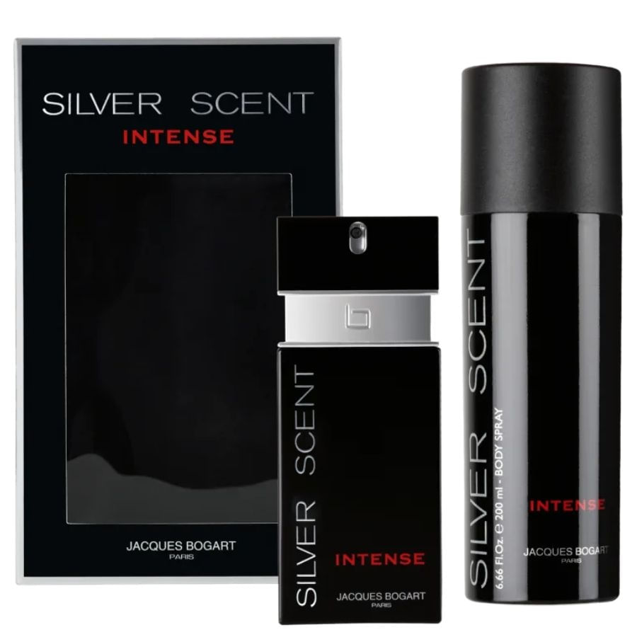 Kit Silver Scent Intense ( Perfume EDT 100ml + Body Spray 200ml )