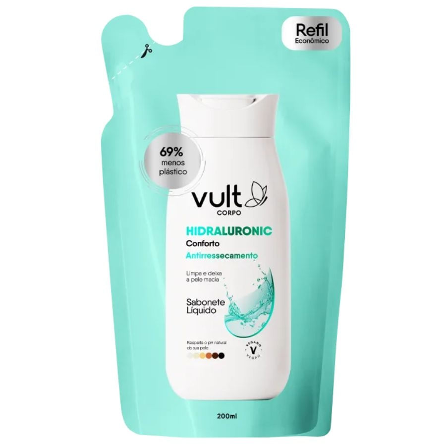 Refil Sabonete Líquido Hidraluronic Conforto 200ml - Vult