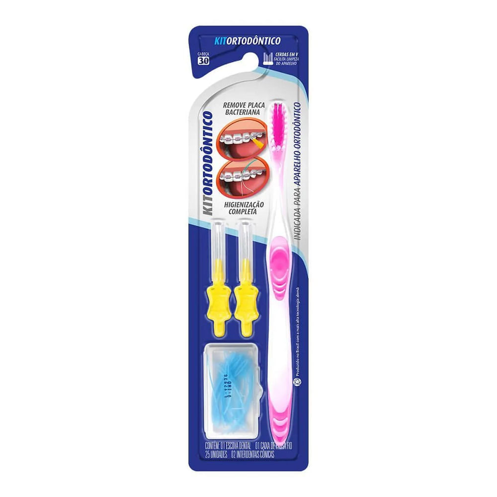 Conjunto Ortodôntico Dentalclean Extra Macia Adulto 25 Unidades