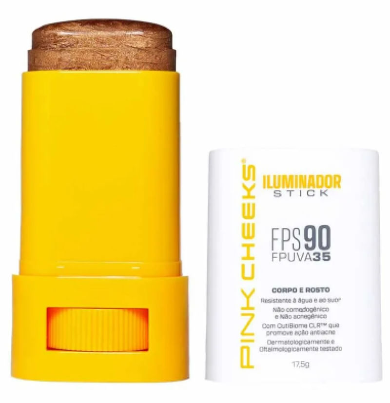 Iluminador Multifuncional Corporal e Facial Bronze - Pink Cheeks