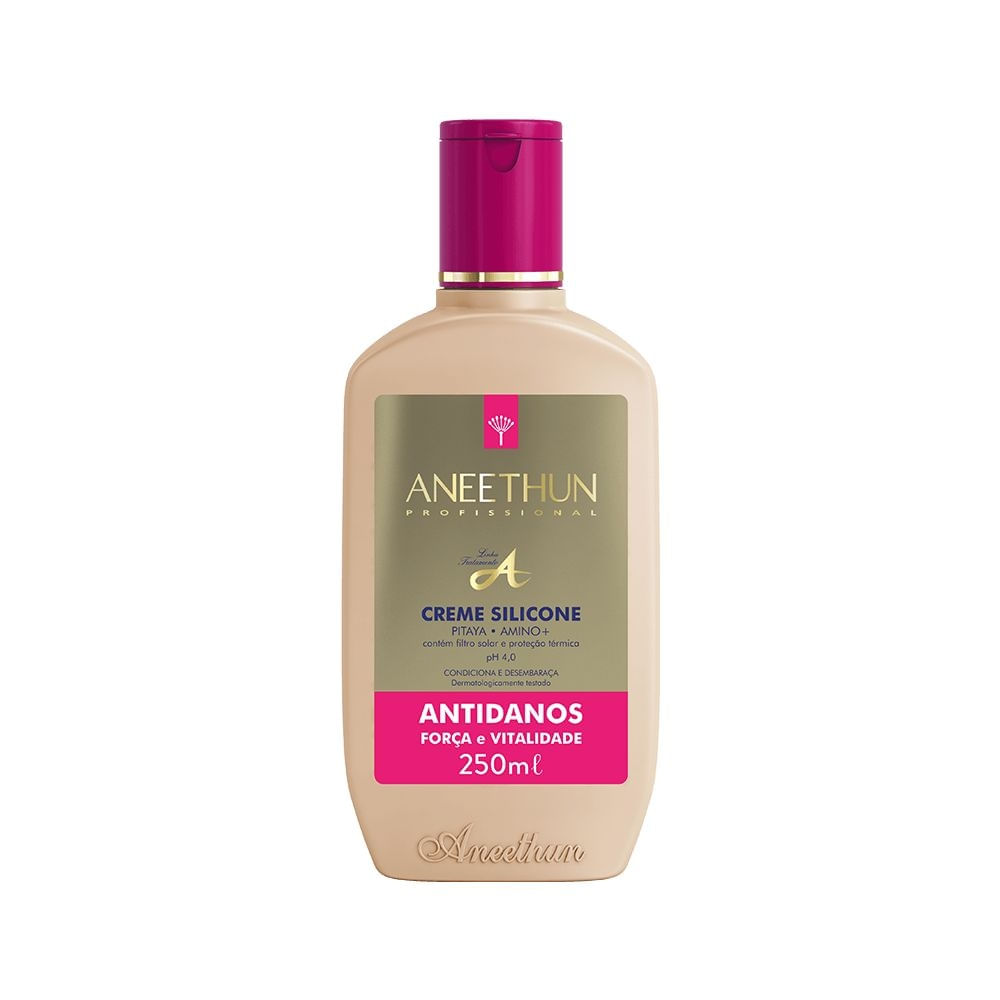 Aneethun Linha A Silicone Antidanos 250ml – Creme Anti Frizz