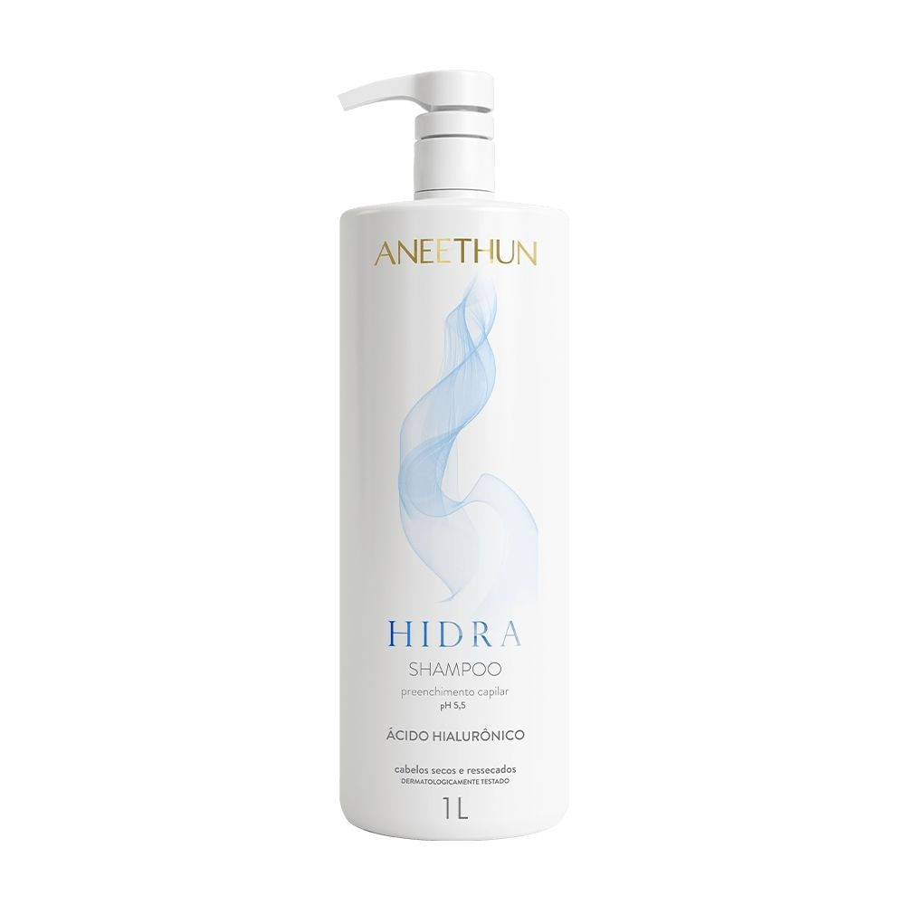 Shampoo Hidratante de limpeza suave Hidra Aneethun 1000ml