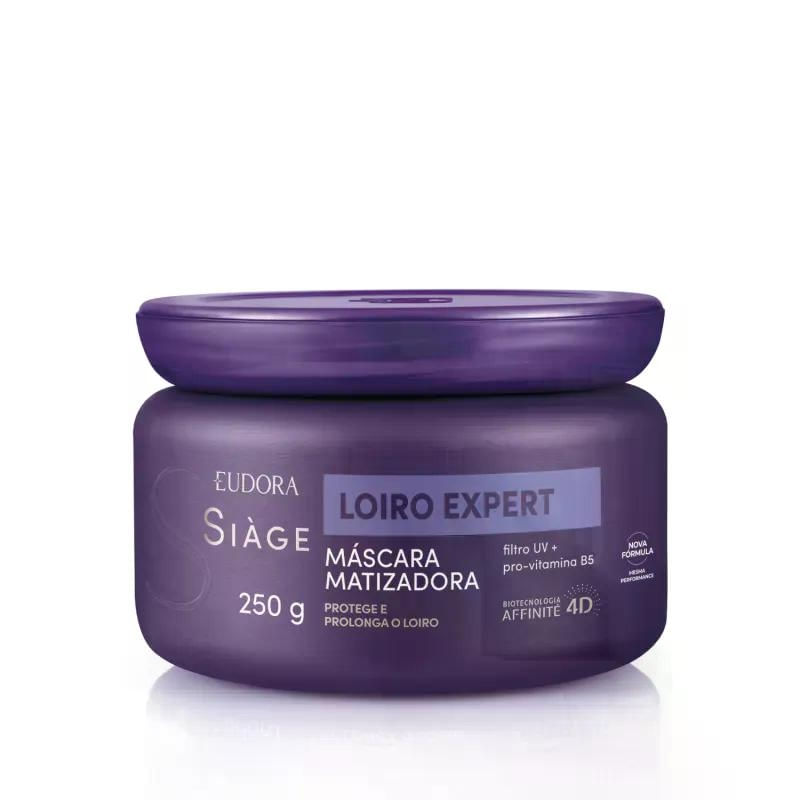 Máscara Capilar Matizadora Loiro Expert Eudora Siàge 250g