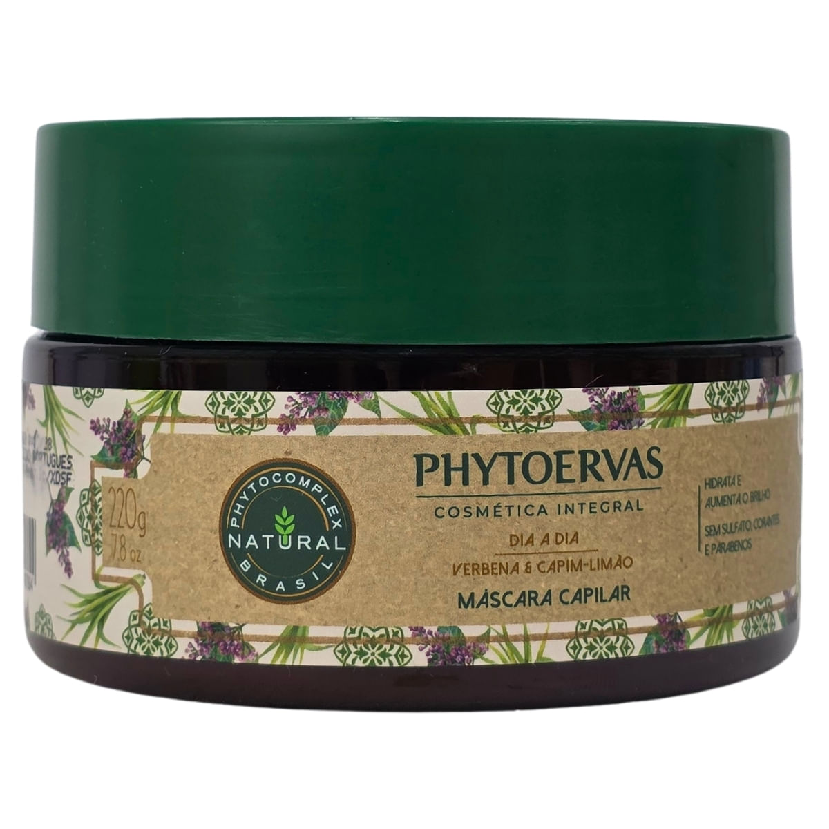 Máscara Capilar Dia a Dia Verbana e Capim-Limão Phytoervas 220g