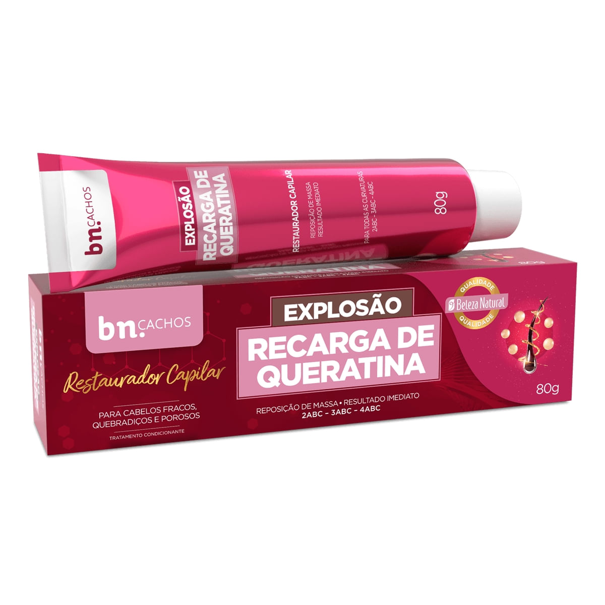 Explosão Recarga de Queratina 80g | bn.Cachos