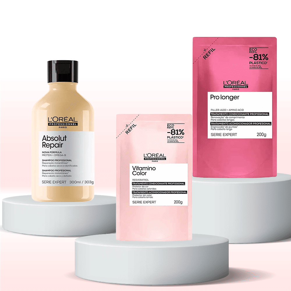 Kit L'Oréal Professional: Reparação e Brilho para Seus Cabelos