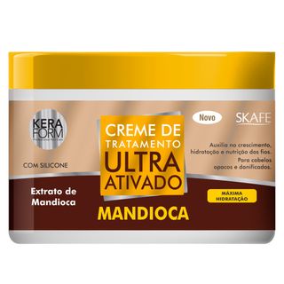 Skafe Keraform Ultra Ativado Mandioca - Máscara de Tratamento - 500g Menor preço em Skafe Keraform Ultra Ativado Mandioca - Máscara de Tratamento - 500g