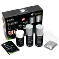 Kit Disfarce de Calvície + Spray Fixador + Shampoo Dexe Hair Fibers Castanho Escuro