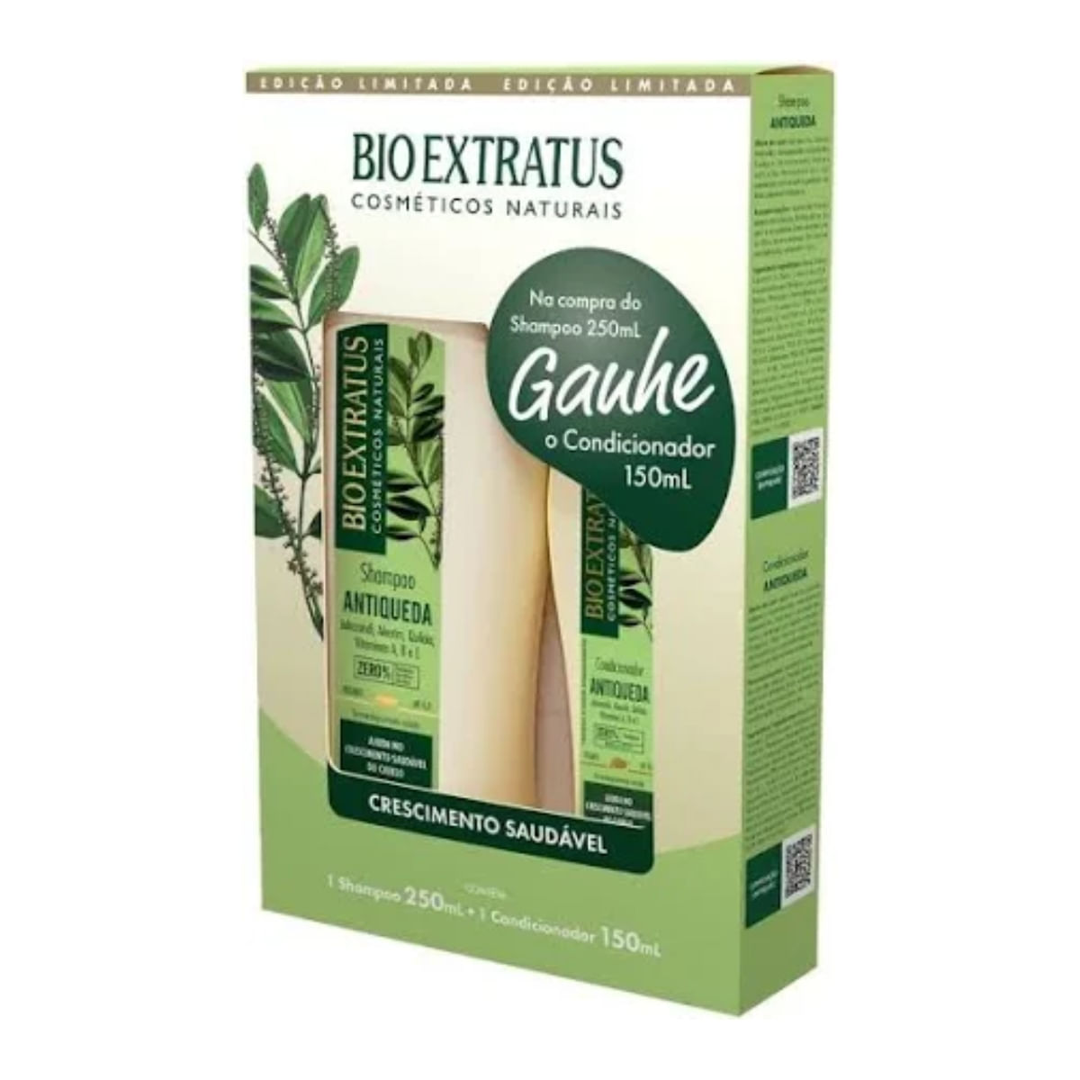 Kit Especial Jaborandi 1 Shampoo 250ml 1 Condicionador 150ml Bio Extratus