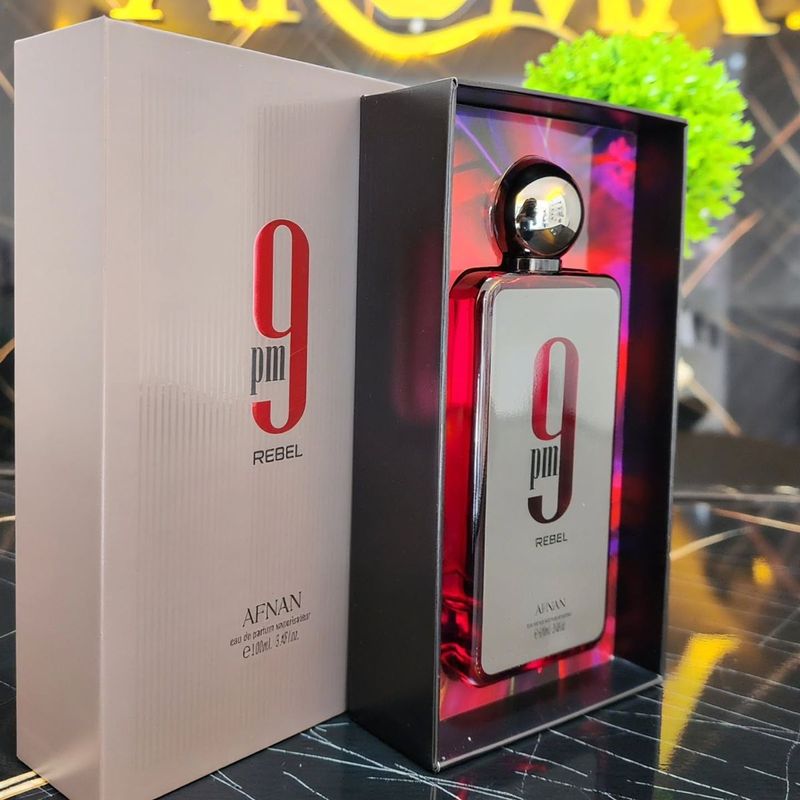 Afnan 9pm Rebel Eau de Parfum 100ml Perfume Masculino Árabe