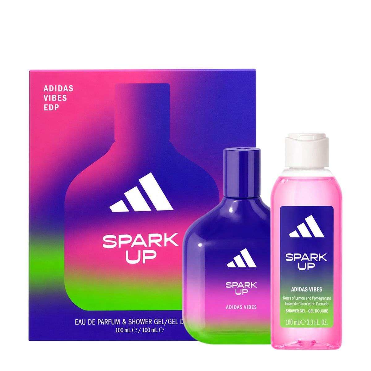 Adidas Vibes Spark Up Kit Coffret Eau de Pafum Shower Gel (2 produtos)