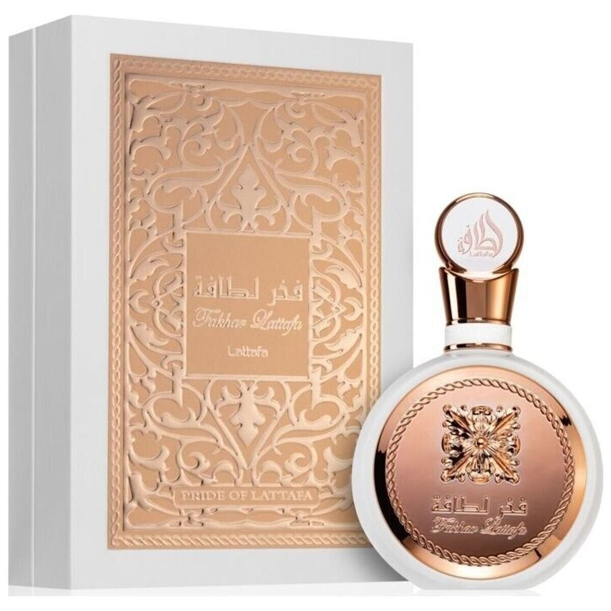 Fakhar Rose Lattafa Eau de Parfum Perfume Feminino 100ml Árabe